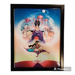 Black Framed Aladdin picture